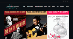 Desktop Screenshot of liskermusicfoundation.org