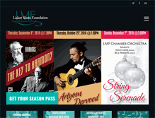 Tablet Screenshot of liskermusicfoundation.org